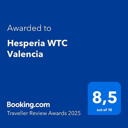 Hotel Hesperia Wtc Valencia Exterior foto